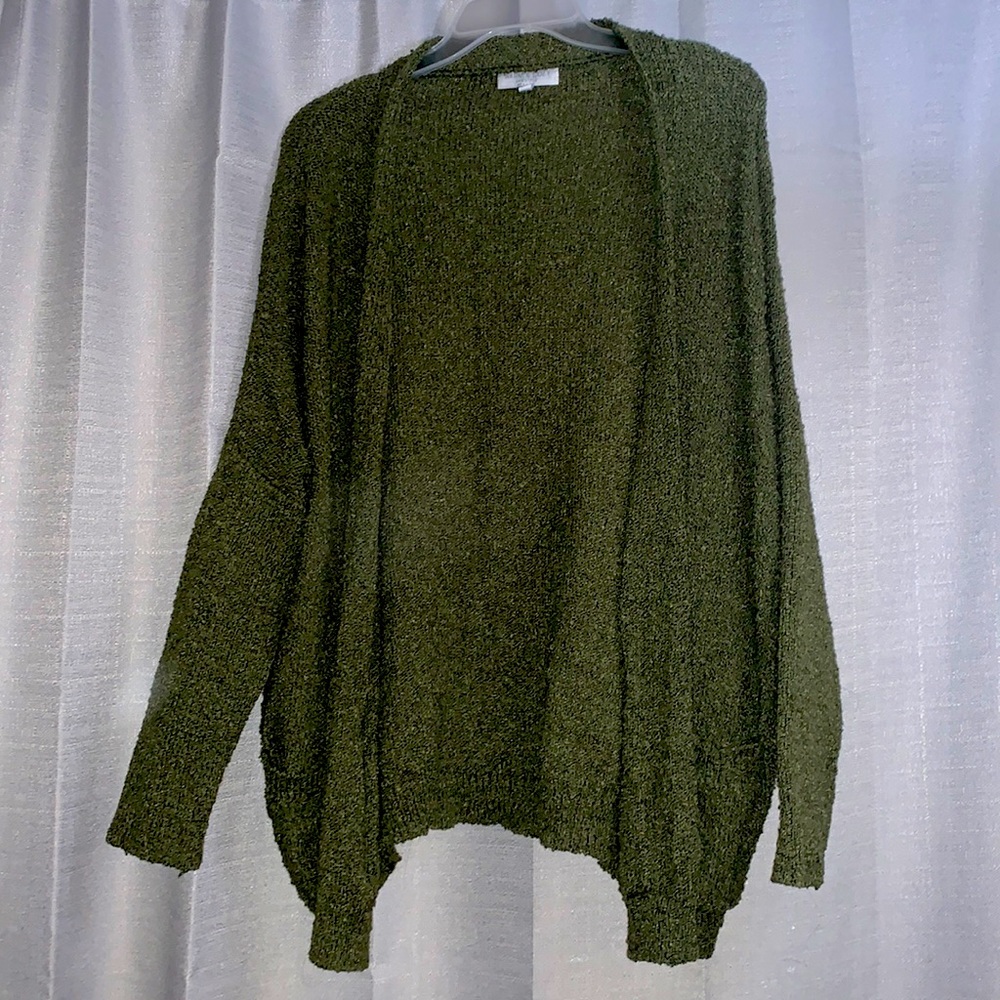 Green Cardigan with Pockets